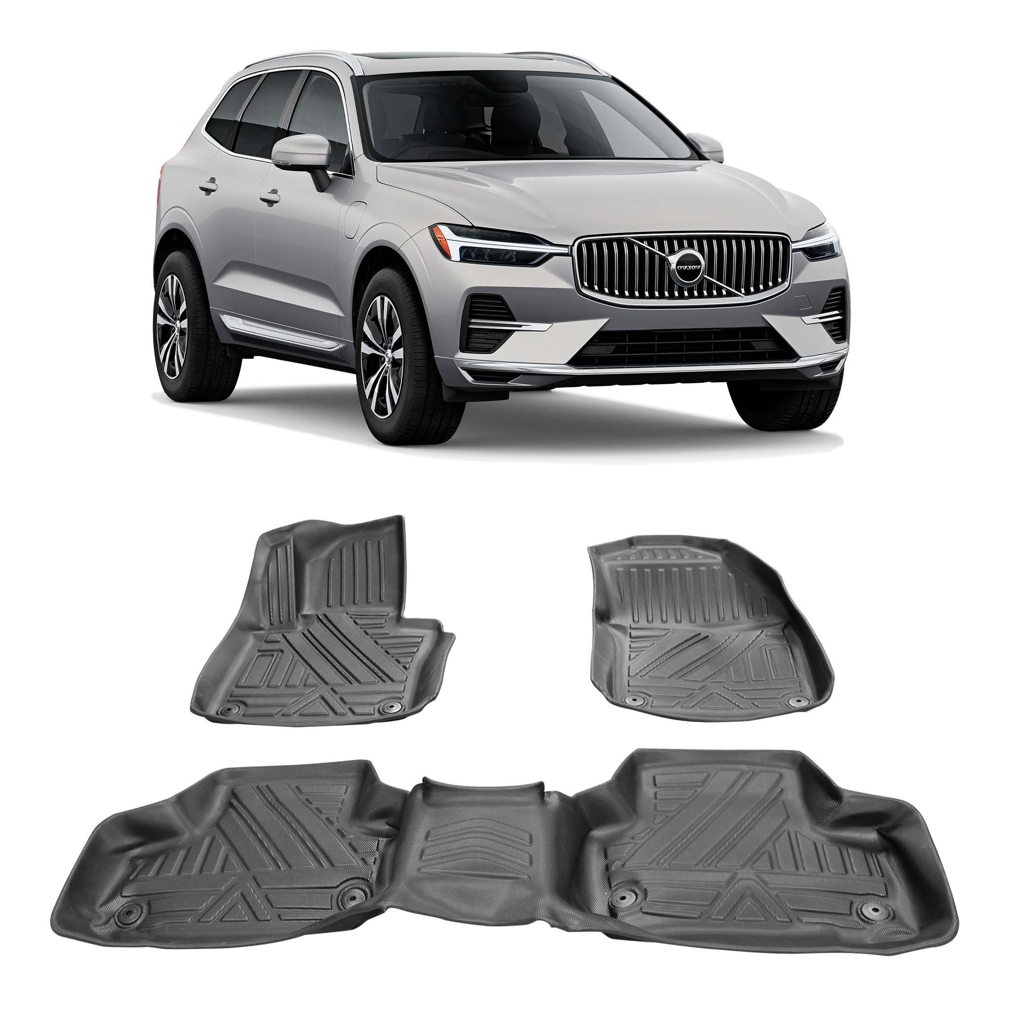 JOGO DE TAPETE BANDEJA PREMIUM VOLVO XC60 2018 A 2023 - COMPLETO