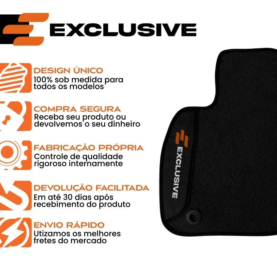 TAPETE BORRACHA PREMIUM COROLLA CROSS 4 PEÇAS