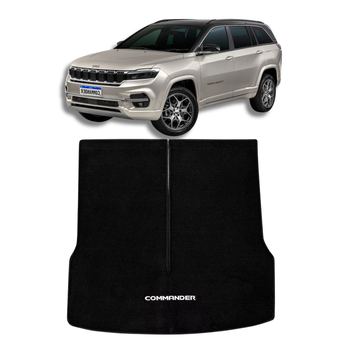 TAPETE PORTA MALAS CARPETE COMMANDER 2021 A 2024