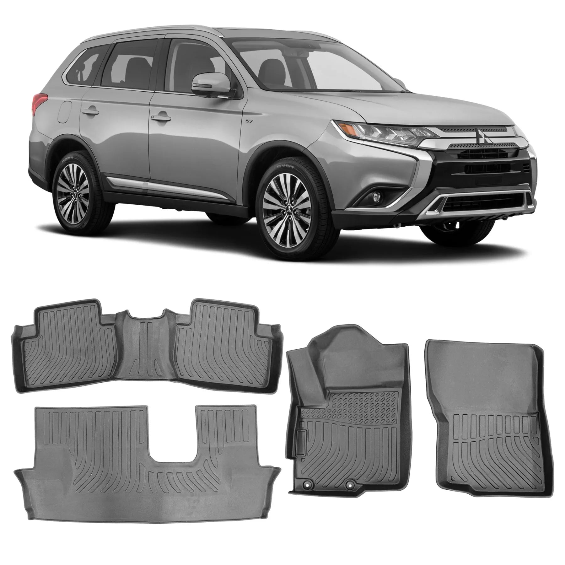 JOGO DE TAPETE BANDEJA PREMIUM OUTLANDER 2014 A 2021 - COMPLETO