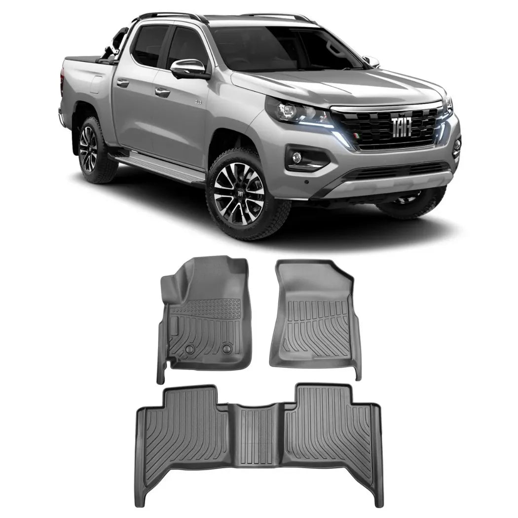 JOGO DE TAPETE BANDEJA PREMIUM FIAT TITANO 2024 A 2025 - COMPLETO